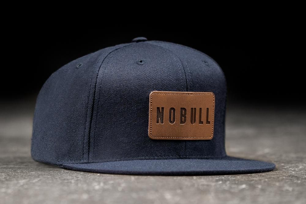 NOBULL Caps - Nobull Flat-Brim Snapback Tamnoplave (973642-NMY)